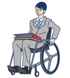 車椅子の雇用者イメージ